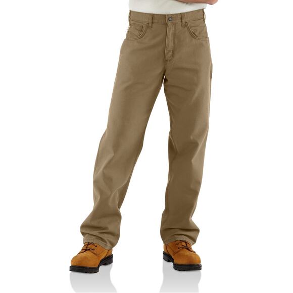 Carhartt Men's Canvas Carpenter Pant Comfortable Gkh-Golden Khaki Size 36x36 - Picture 1 of 5